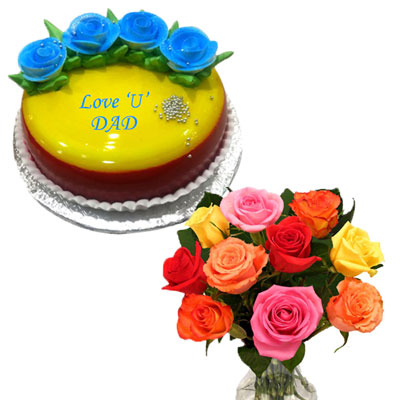 "Multi-layered Cake (Fandant Cake) - Click here to View more details about this Product